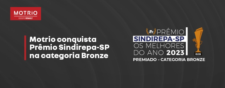 Motrio conquista Prêmio Sindirepa-SP na categoria Bronze