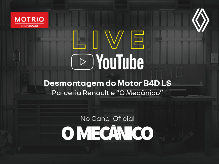 Live sobre Montagem do motor Renault B4D 3 cilindros